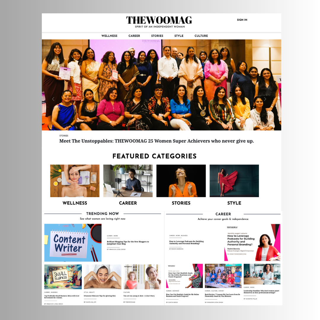 The Woo Mag - Web Design